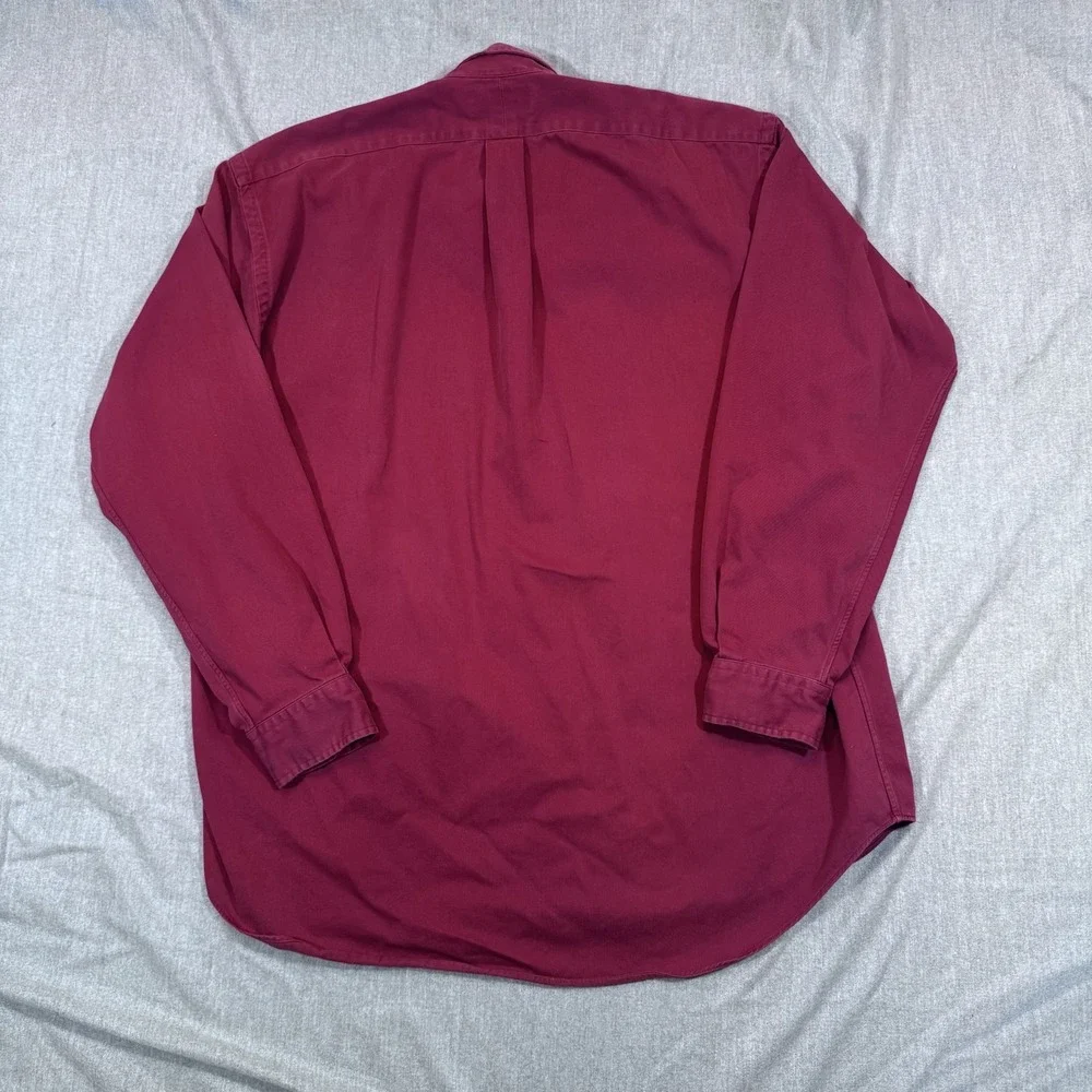 Ralph Lauren Shirt Mens Large Blaire Button Down Collared Polo Long Sleeve - Picture 10 of 10